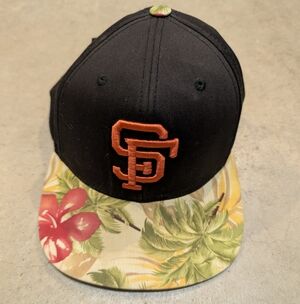 Y2K American Needle San Francisco Giants Adult Hat Floral Brim Snapback